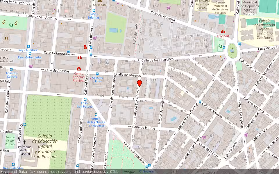 Mapa de Subasta Inmueble (Garaje) en Aranjuez, Madrid