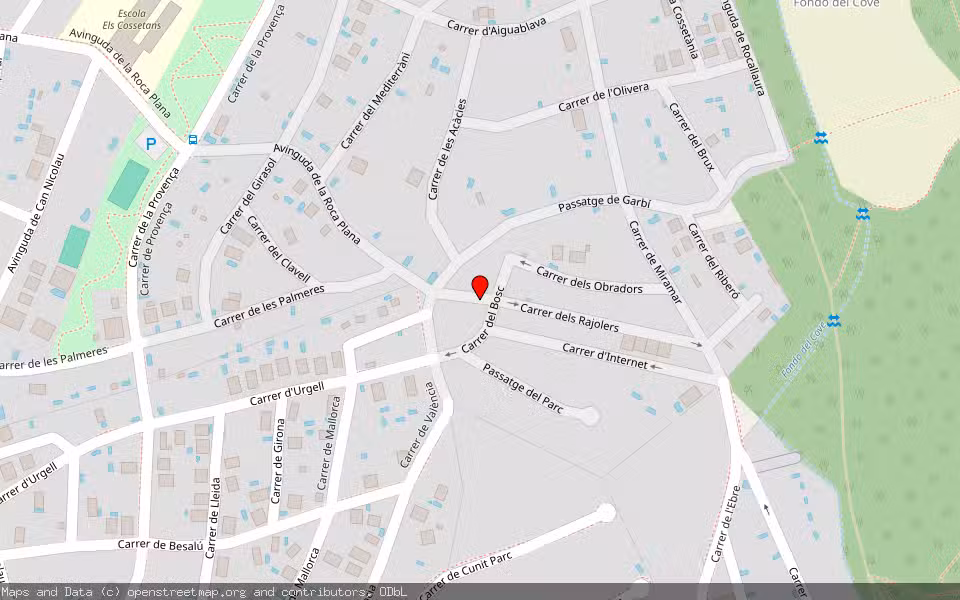 Mapa de Subasta Inmueble (Vivienda) en Cunit, Tarragona