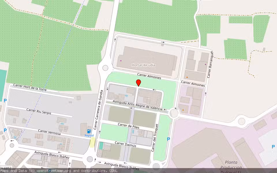 Mapa de Subasta Inmueble (Vivienda) en Villalonga, Valencia/València