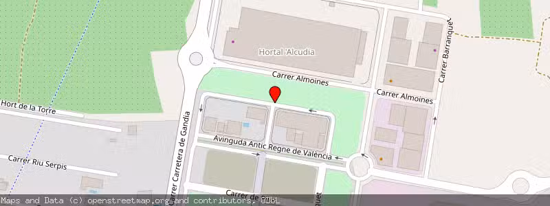 Mapa de Subasta de Inmueble (Vivienda) en Villalonga, Valencia 