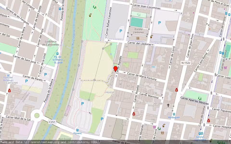 Mapa de Subasta Inmueble (Garaje) en Granollers, Barcelona