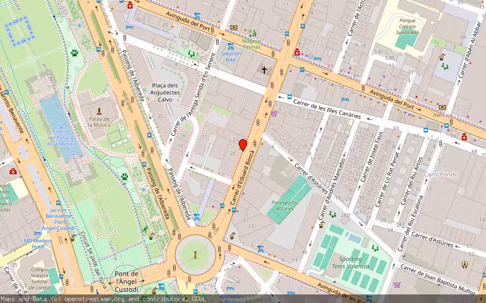 Mapa de Subasta Inmueble (Garaje) en Valencia, Valencia/València