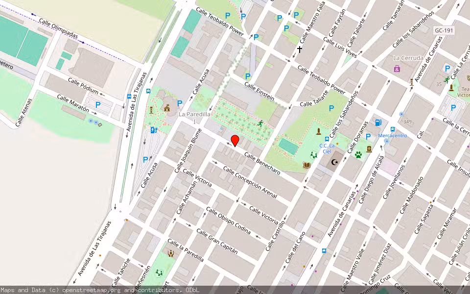 Mapa de Subasta Inmueble (Garaje) en Santa Lucia, Las Palmas