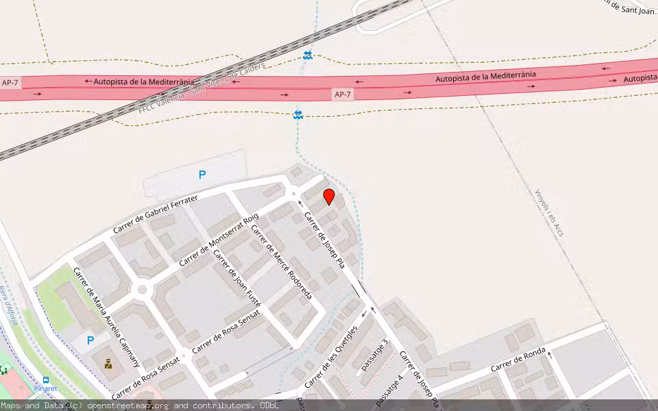 Mapa de Subasta Inmueble (Vivienda) en Cambrils, Tarragona