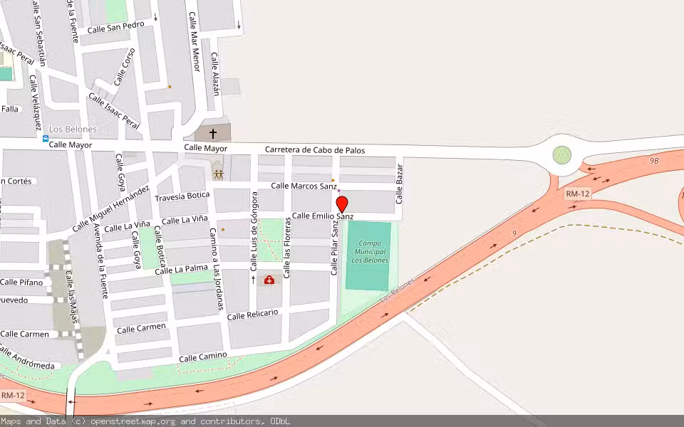 Mapa de Subasta Inmueble (Garaje) en Cartagena, Murcia