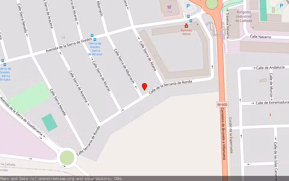 Mapa de Subasta Inmueble (Vivienda) en Villanueva De La Cañada, Madrid