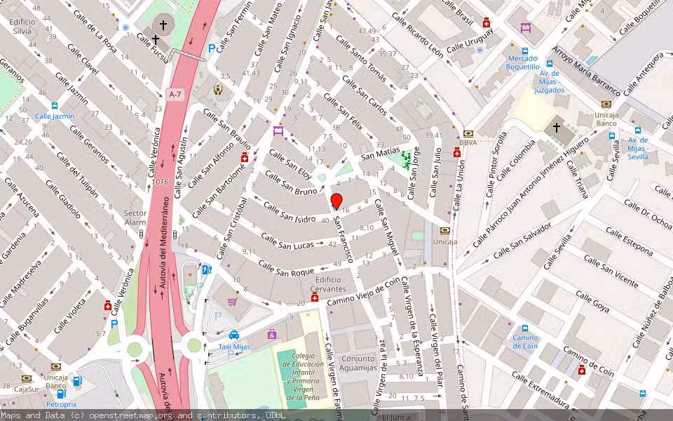Mapa de Subasta Inmueble (Vivienda) en Fuengirola, Málaga