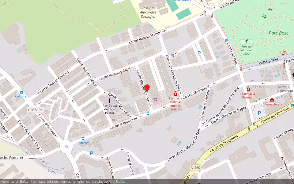 Mapa de Subasta Inmueble (Vivienda) en Figueres, Girona