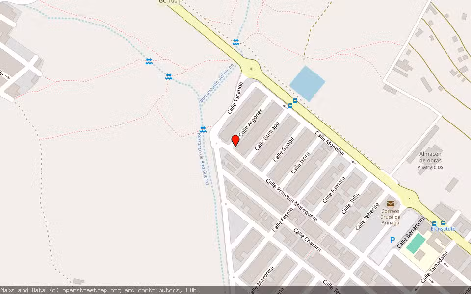 Mapa de Subasta Inmueble (Vivienda) en Agüimes, Las Palmas