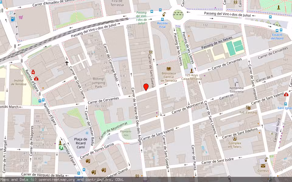 Mapa de Subasta Inmueble (Local comercial) en Terrassa, Barcelona