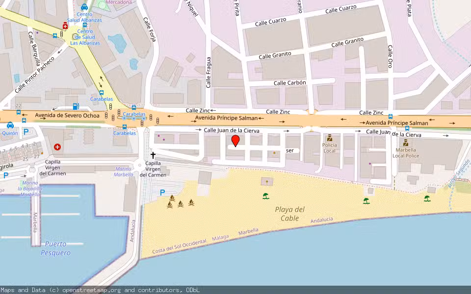 Mapa de Subasta Inmueble (Local comercial) en Marbella, Málaga