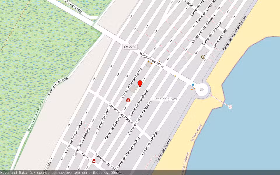Mapa de Subasta Inmueble (Trastero) en Xilxes, Castellón/Castelló