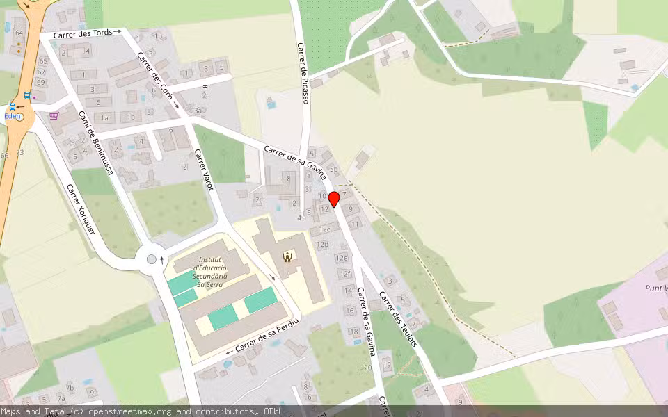 Mapa de Subasta Inmueble (Vivienda) en Sant Antoni De Portmany, Illes Balears