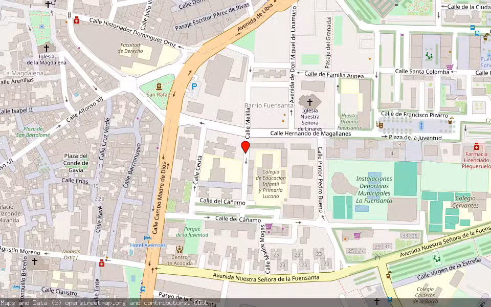 Mapa de Subasta Inmueble (Vivienda) en Córdoba