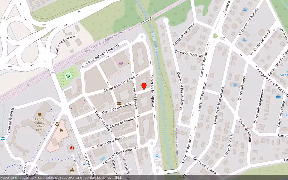 Mapa de Subasta Inmueble (Vivienda) en Vandellos-l Hospitalet De L Infant, Tarragona