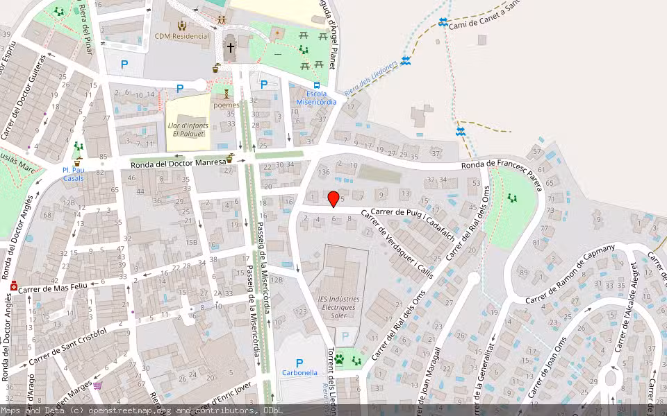 Mapa de Subasta Inmueble (Vivienda) en Canet De Mar, Barcelona