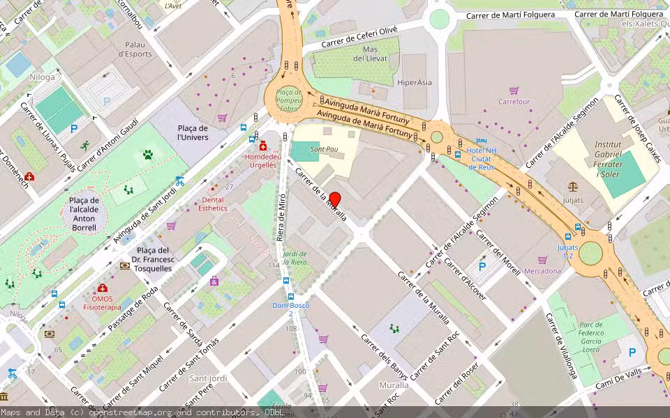 Mapa de Subasta Inmueble (Vivienda) en Reus, Tarragona