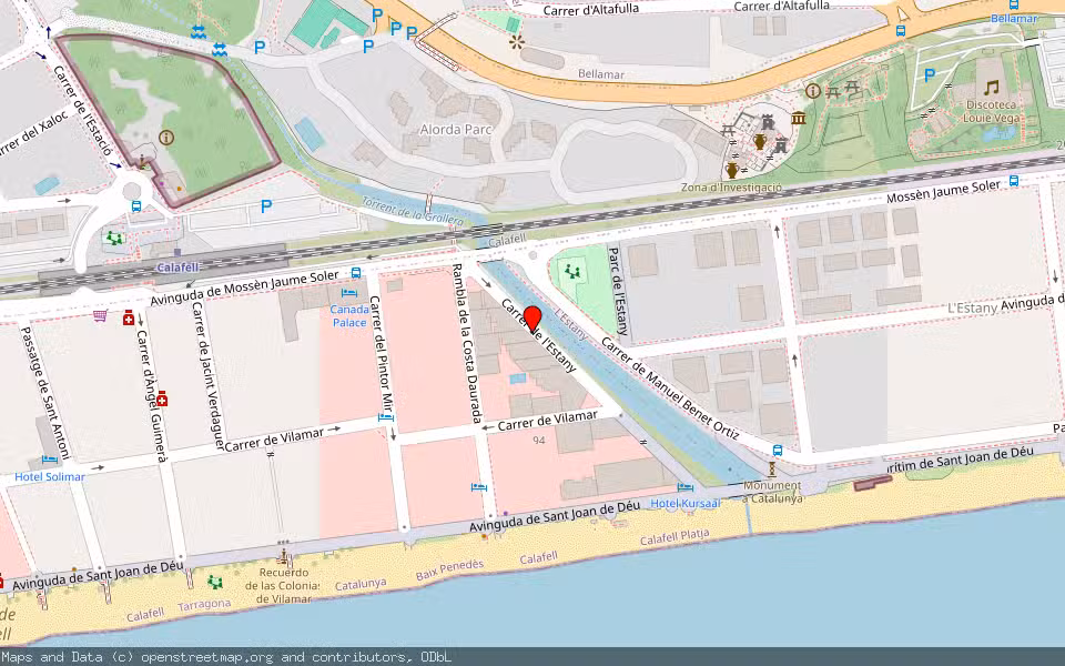 Mapa de Subasta Inmueble (Vivienda) en Calafell, Tarragona