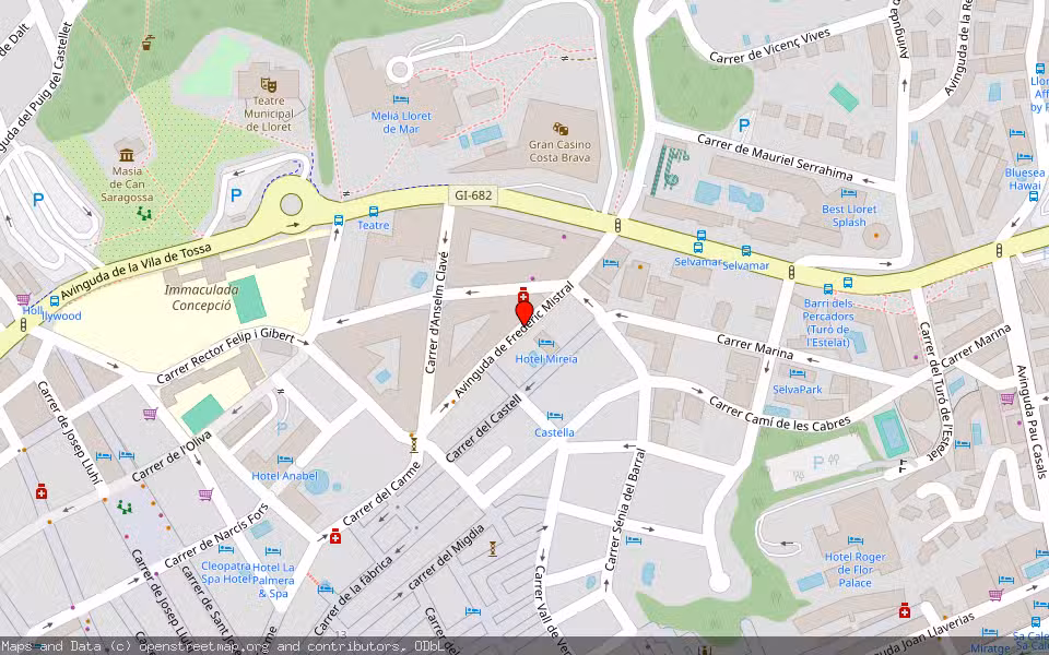 Mapa de Subasta Inmueble (Vivienda) en Lloret De Mar, Girona