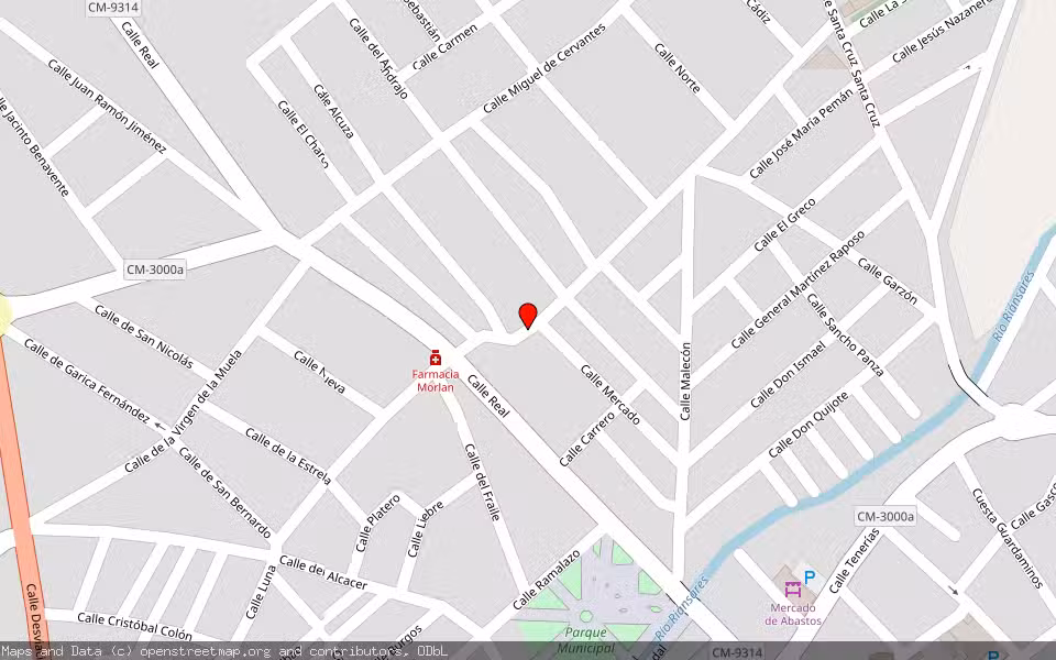 Mapa de Subasta Inmueble (Vivienda) en Corral De Almaguer, Toledo