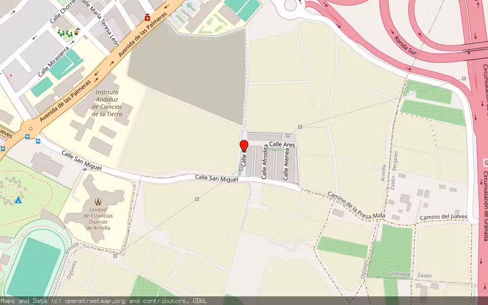 Mapa de Subasta Inmueble (Vivienda) en Armilla, Granada