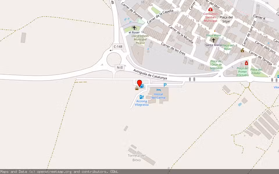 Mapa de Subasta Inmueble (Vivienda) en Vilagrassa, Lleida