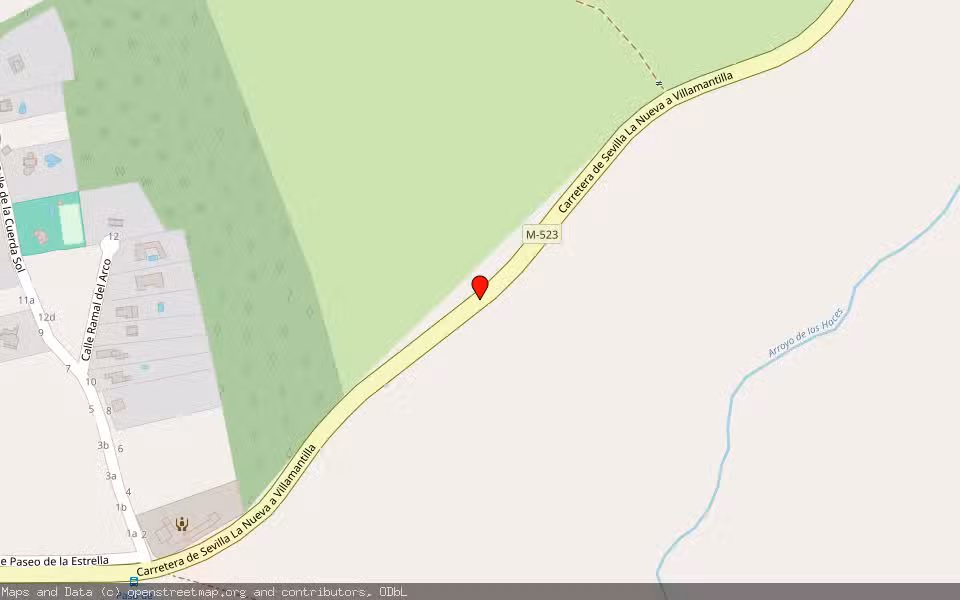 Mapa de Subasta Inmueble (Finca rústica) en Villanueva De Perales, Madrid