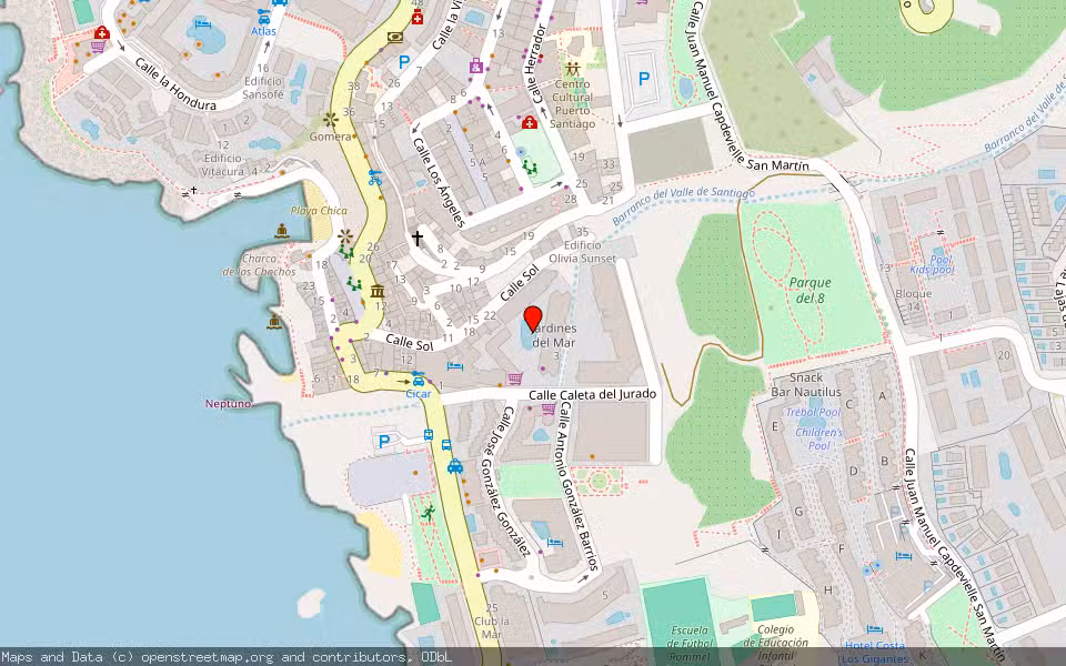 Mapa de Subasta Inmueble (Garaje) en Santiago Del Teide, Santa Cruz de Tenerife