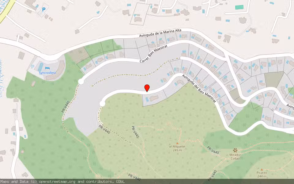 Mapa de Subasta Inmueble (Solar) en Pedreguer, Alicante/Alacant