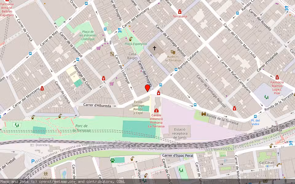 Mapa de Subasta Inmueble (Vivienda) en L'hospitalet De Llobregat, Barcelona