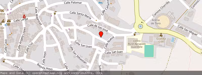 Mapa de Subasta de Inmueble (Vivienda) en Priego, Cuenca 