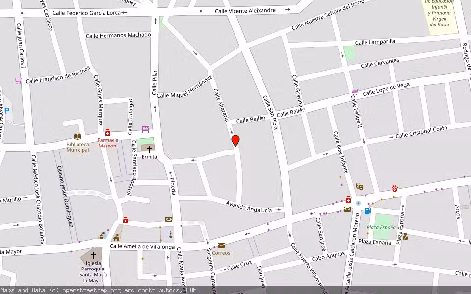 Mapa de Subasta Inmueble (Trastero) en Pilas, Sevilla