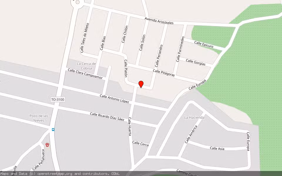 Mapa de Subasta Inmueble (Solar) en Cobisa, Toledo