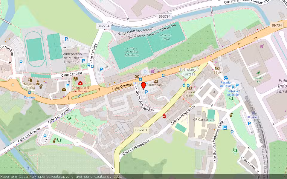 Mapa de Subasta Inmueble (Vivienda) en Muskiz, Bizkaia