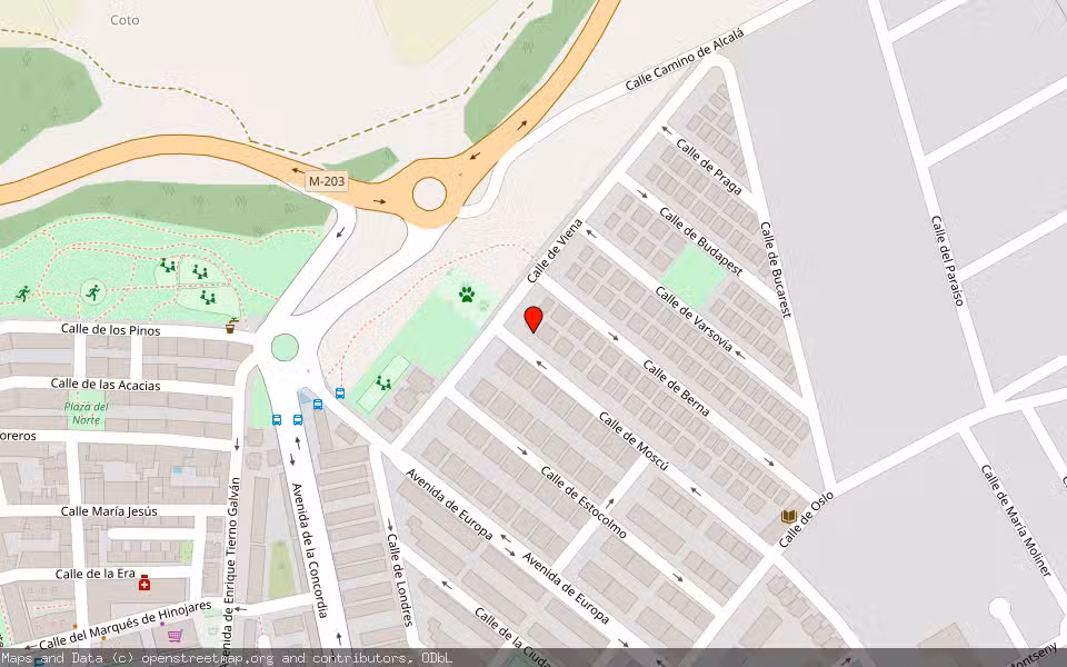Mapa de Subasta Inmueble (Vivienda) en Mejorada Del Campo, Madrid