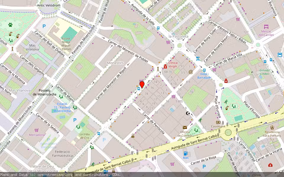 Mapa de Subasta Inmueble (Vivienda) en Reus, Tarragona