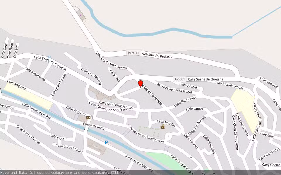 Mapa de Subasta Inmueble (Vivienda) en Beas De Segura, Jaén