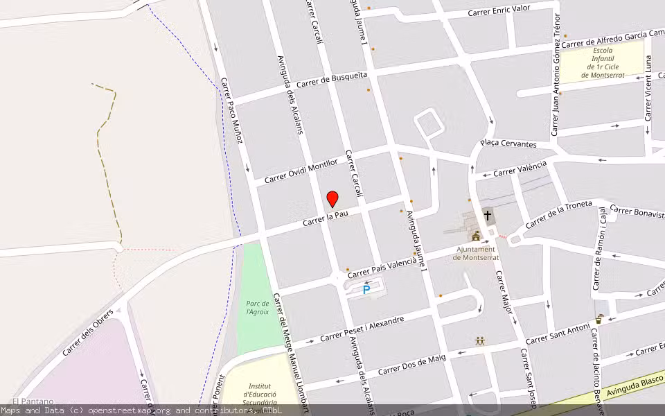 Mapa de Subasta Inmueble (Vivienda) en Montserrat, Valencia/València