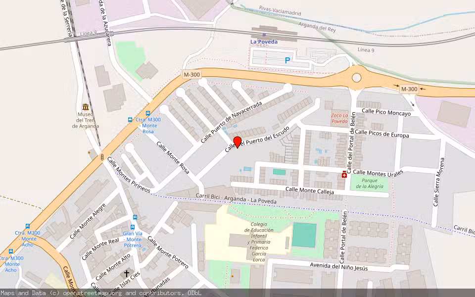 Mapa de Subasta Inmueble (Vivienda) en Arganda Del Rey, Madrid