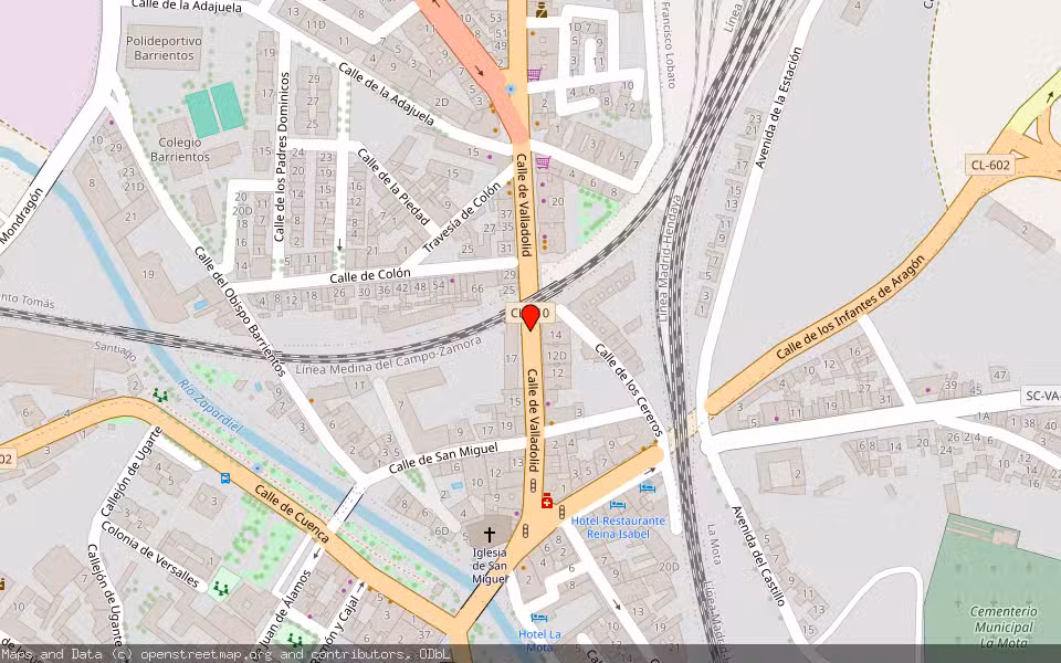 Mapa de Subasta Inmueble (Vivienda) en Medina Del Campo, Valladolid