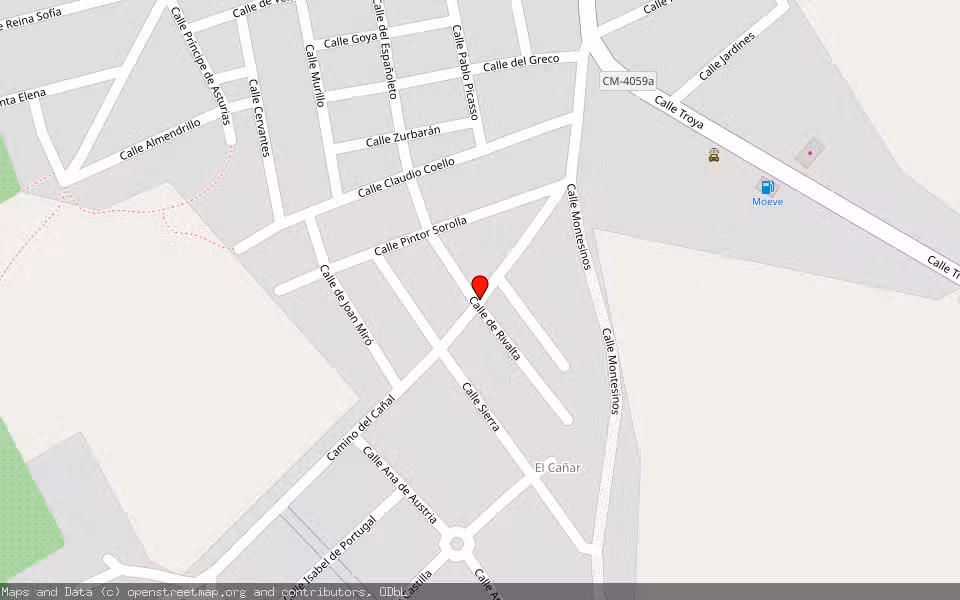 Mapa de Subasta Inmueble (Vivienda) en Nambroca, Toledo