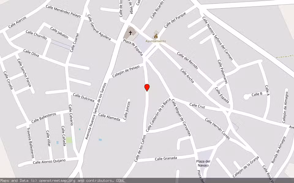 Mapa de Subasta Inmueble (Vivienda) en Pozuelo De Calatrava, Ciudad Real