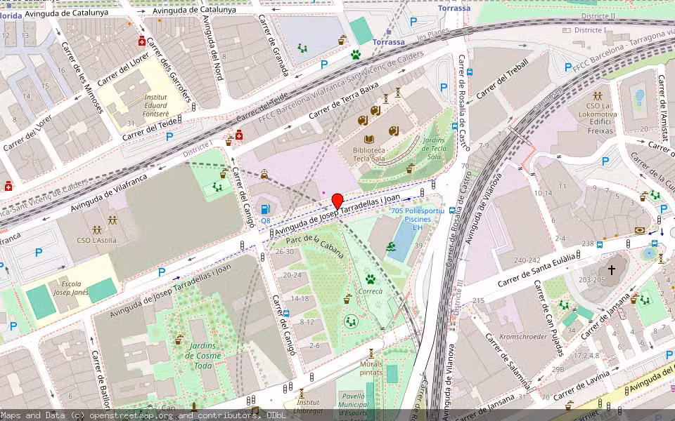 Mapa de Subasta Inmueble (Garaje) en L'hospitalet De Llobregat, Barcelona