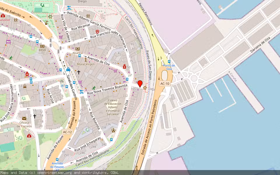 Mapa de Subasta Inmueble (Local comercial) en A Coruña