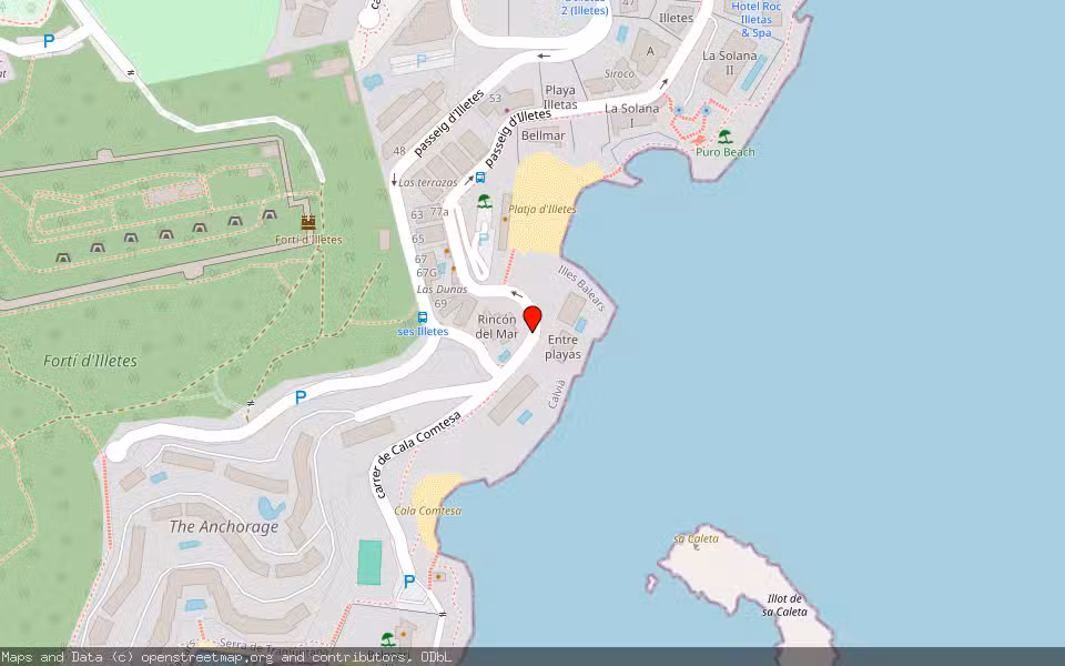 Mapa de Subasta Inmueble (Vivienda) en Calvia, Illes Balears