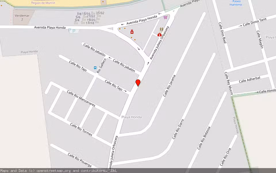 Mapa de Subasta Inmueble (Vivienda) en Cartagena, Murcia