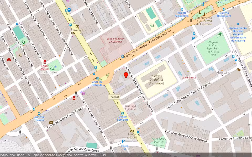 Mapa de Subasta Inmueble (Local comercial) en Alacant/alicante, Alicante/Alacant