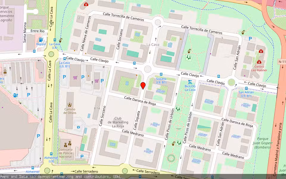 Mapa de Subasta Inmueble (Vivienda) en Logroño, La Rioja