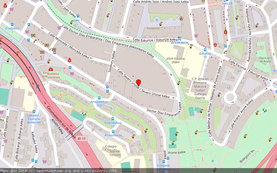 Mapa de Subasta Inmueble (Local comercial) en Bilbao, Bizkaia