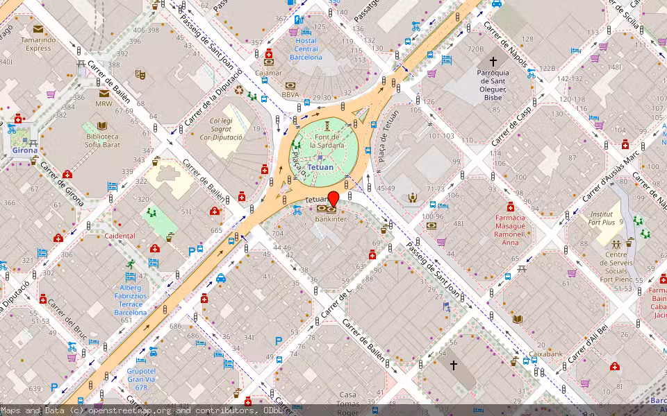 Mapa de Subasta Inmueble (Otros) en Barcelona